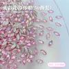 Rosa Fondo Plano Manicura Mini Pequeño Circonita Destello Joyería para Manicura Fondo Plano Forma Especial Diamante Manicura Diamante Portátil Uña Venta al por Mayor