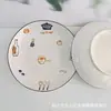 Plato de Cerámica de Año Nuevo Pez Saltando sobre el Dragón Carpa China Hogar Auspicioso Pulgada Vajilla Color Bajo Esmalte Retro Cocina Brocado