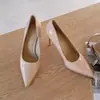 Primer Encuentro Jifa Punta Fina Francesa Charol Tacones Altos Mujer Otoño 2026 Nuevos Versátiles Tacón Fino Nicho Temperamento Zapatos de Salón