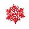 3 piezas de regalos de decoración navideña 11 cm color copo de nieve colgante de árbol de Navidad monocromático Suministros de Navidad
