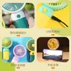 Explosiones transfronterizas ventilador de mano pequeño flor caricatura usb de escritorio mini ventilador con logo regalos para estudiantes