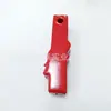 Chaveiro de corrente de contas únicas embalado em saco OPP, com padrão de peixe luminoso impresso, chaveiro com ponta amarela