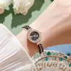 Reloj Redondo de Moda 2026 para Mujer con Forma de Hoja Tachonado de Diamantes, Esfera Sencilla y Correa Ajustable Libremente, Exclusivamente para Regalos Transfronterizos