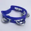 Campana de Flor de Plástico Personalizada Anillo de Cuatro Campanas Orff Azul Campana de Mano Juguete Educativo para Niños Campana de Mano KTV