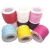 Cuerda de cera redonda de 75 m/1 mm trenzada hecha a mano pulsera DIY collar cuerda de mano etiqueta de color cuerda de cera