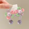 Estilo Coreano Dibujos Animados Flor Princesa Goma para el Cabello Anillo para el Cabello Cuentas de Colores Envoltura para Cola de Caballo Goma para el Cabello Linda Accesorios para el Cabello de Niños Banda Elástica