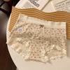 Nuevo Lazo Estampado de Encaje Grado 10A Antibacteriano Entrepierna Extendida Transpirable Ropa Interior para Mujeres Jóvenes Ropa Interior de Algodón para Mujeres