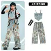 Roupas de Hip-Hop e Jazz para Meninas Verão Mostrando o Umbigo Macacão Jeans com Alças Roupas da Moda para Passarela Roupas de Jazz