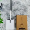 Cepillo de Inodoro de Lujo para el Hogar sin Rincones Muertos, sin Taladro, Ahorrador de Espacio para Limpieza de Baño