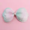 Accesorios de lazo de doble degradado de color para niños, accesorios para el cabello hechos a mano, materiales semiacabados, accesorios para ropa y bolsos, venta al por mayor