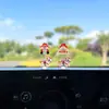 Adornos Lindos de Caballo del Año Zodiacal para Coche, Decoraciones Eléctricas para el Interior del Coche del Dios de la Riqueza, Decoraciones para la Pantalla de la Computadora del Tablero del Coche