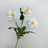 Novo Modelo Flor de Peônia Artificial de 3 Cabeças Flor Falsa Decoração de Sala de Estar de Casa Armário de TV Decoração Floral de Casamento Transfronteiriço