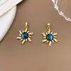 Pingente Cobre Micro-Incrustado Zircônia Planeta dos Sonhos Céu Estrelado Sol Lua Acessórios de Joias Versátil Luxo Leve Acessórios que Não Desbotam