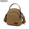 Mochila casual para mujer, mochila impermeable de lona con bolso de mano de cuero de primera capa, pequeño, color sólido, suministro de fabricantes