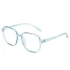Gafas Retro de Marco Grande sin Graduación Anti-Luz Azul de Moda para un Look Natural, Estilo Estudiante Adelgazante para Miopía