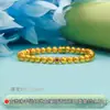 Pulseira de Contas Tradicional de Prata Pura 999, Nova Pulseira de Contas Redondas Zircônia Estilo Chinês, Pulseira de Corda Elástica Ajustável de Contas da Sorte