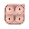 Forma de Gelo de Silicone Redonda de 4 Cavidades Transfronteiriça Bar Cubos de Gelo para Whisky Molde de Bola de Gelo Verão DIY Caseiro Filme de Cubos de Gelo Atacado