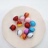 Campana de una palabra pintada de dos colores de 2.2 cm Accesorios para llavero DIY Color caramelo Accesorios de Navidad y Año Nuevo Campana pequeña de metal
