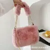Bolsas Transfronteiriças Bolsas de Pelúcia Bolsas de Pelúcia Bolsas de Mão Bolsas de Mão no Atacado Bolsas Quadradas Bolsas com Corrente Bolsas de Ombro Transversais