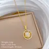 [Acero de Titanio] Collar Redondo de Gato Moda Lujo Ligero Elegante Magnífico Cadena de Clavícula para Mujer Cadena de Acero de Titanio