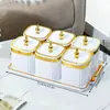 Recipiente de almacenamiento hermético para cocina, apto para alimentos, caja de plástico cuadrada transparente para granos y fideos, a prueba de moho y humedad.