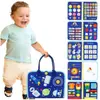 Tablero de Aprendizaje de Fieltro Transfronterizo para Niños, Tablero de Vestir DIY, Libro de Cuentos de Iluminación del Conocimiento, Tablero de Aprendizaje de Fieltro Personalizado