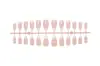Uñas Vestibles Simples de Perla Europeas y Americanas Más Vendidas Francesas de Almendra de Gama Alta Uñas Postizas 24 Piezas Uñas Vestibles Terminadas Venta al por Mayor