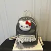Mochila para Niña Estilo Hot Girl Nuevo Estilo Casual Dibujos Animados Linda Princesa Encaje Gato Bolsa Escolar Mochila Infantil