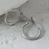 Pendientes de Aro Lisos Sencillos Mate Mismo Estilo que Zhang Ruonan Pendientes de Aro Pendientes de Aro Ropa de Trabajo Redondo Sin Perforar Discos de Bobina de Mosquito Pinzas para Orejas para Mujer