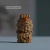 Sândalo Artesanato DIY Escultura Brinquedo Cultural Mazu Pulseira de Contas Criativa Acessórios Pulseira de Contas Soltas Corrente de Celular Joias