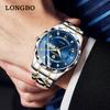 Longbo Longbo productos genuinos Reloj de Hombre Impermeable Luminoso Reloj de Doble Calendario Reloj de Hombre Cuarzo Dominante para Hombre Venta al por Mayor
