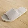 Zapatillas de Casa Gruesas de Tela Lisa Color Sólido Retro Otoño para Hotel B&B Hogar Pareja Simples Versátiles Suelo Interior Zapatillas de Algodón