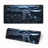 Temu Popular Série de Pistolas 3D Desk Pad para E-Sports Mouse Pad Grande High-End Pad para Teclado de Computador Pad para Estudo Escritório