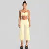 Conjunto de ropa deportiva transfronterizo con hermoso sujetador deportivo de cuello halter en la espalda, conjunto de yoga de secado rápido para correr al aire libre, ciclismo y Pilates