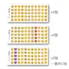 Adesivo de emoticon emoji versão horizontal da Apple com novo emoticon olhos revirados com feijão de suor emoticon tremolo adesivo