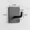 Gancho Adhesivo Fuerte de Acero Inoxidable de Alta Venta Transfronteriza, Sin Taladro, Gancho Único Sin Rastro para Baño, Cocina y Detrás de la Puerta Gancho Metálico para Abrigos