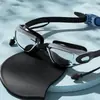Ventas Directas de Fábrica Gafas de Natación Impermeables y Antivaho para Adultos Equipo de Natación de Silicona Gafas de Natación Galvanizadas Transfronterizas Venta al por Mayor