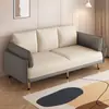 Sofá de Tela Nórdico, Plegable, Multifuncional, Sencillo, Adecuado para Apartamentos Pequeños, Sala de Estar, Alquiler, Sofá Cama Perezoso, Doble Uso, Persona Soltera
