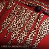 Jiuai brinquedos eróticos para adultos SM estampa de leopardo algemas conjunto de adereços de bondage ferramentas auxiliares para casais para treinamento