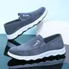 Zapatos de Tela del Viejo Pekín para Hombre, Zapatos Casuales Transpirables de Primavera y Otoño para Personas Mayores, Suela Suave Antideslizante, Zapatos Ligeros para Hombres de Mediana Edad y Mayores, Papás
