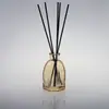 Preço de Fábrica Fornecimento Frasco de Vidro Transparente de 100ml para Aromaterapia Frasco de Vidro para Aromaterapia Polygonal Sem Chama Frasco Volátil de Rattan