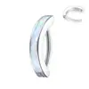 Piercing de umbigo em liga de titânio G23 Zhenping com zircônia em formato de coração finamente esculpida, argola de umbigo F136, piercing de barriga