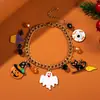 Nuevas Pulseras de Halloween, Accesorios de Decoración de Atmósfera de Miedo, Pulseras de Calabaza Caricaturescas Originales, Adornos de Mano de Fantasma