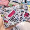 Bolsa de compras plegable Spot 210D bolsa tipo chaleco de dibujos animados portátil grande