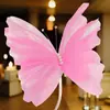 Adornos de Mariposa Tridimensionales Decoración de Pared de Fondo para Foto de Escena de Boda Accesorios de Guía para Camino de Ensueño de Boda de Seda y Gasa