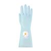 Luvas de Lavar Louça Estampadas em PVC Shuyi Impermeáveis Tarefas Domésticas Femininas Borracha Durável Roupas Limpeza de Cozinha Atacado