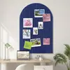 Quadro de Avisos de Feltro em Forma de Arco Placa Acústica Autoadesiva Quadro de Recados para Escritório Sala de Aula