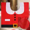 Cubierta de Inodoro Navideña Transfronteriza Suministros Navideños Cubierta de Inodoro de Papá Noel Decoración Navideña para Baño Manualidades al por Mayor
