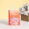 Nova bolsa de mão para o Dia das Mães moda estampa bolsa de mão Dia das Mães bolsa de papel Kraft atacado