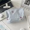 Bolsa de Armazenamento Portátil Grande Capacidade para Skincare, Fresca e Simples, Bolsa de Maquiagem de Viagem, Necessaire, Bolsa de Mão para Batom e Maquiagem
